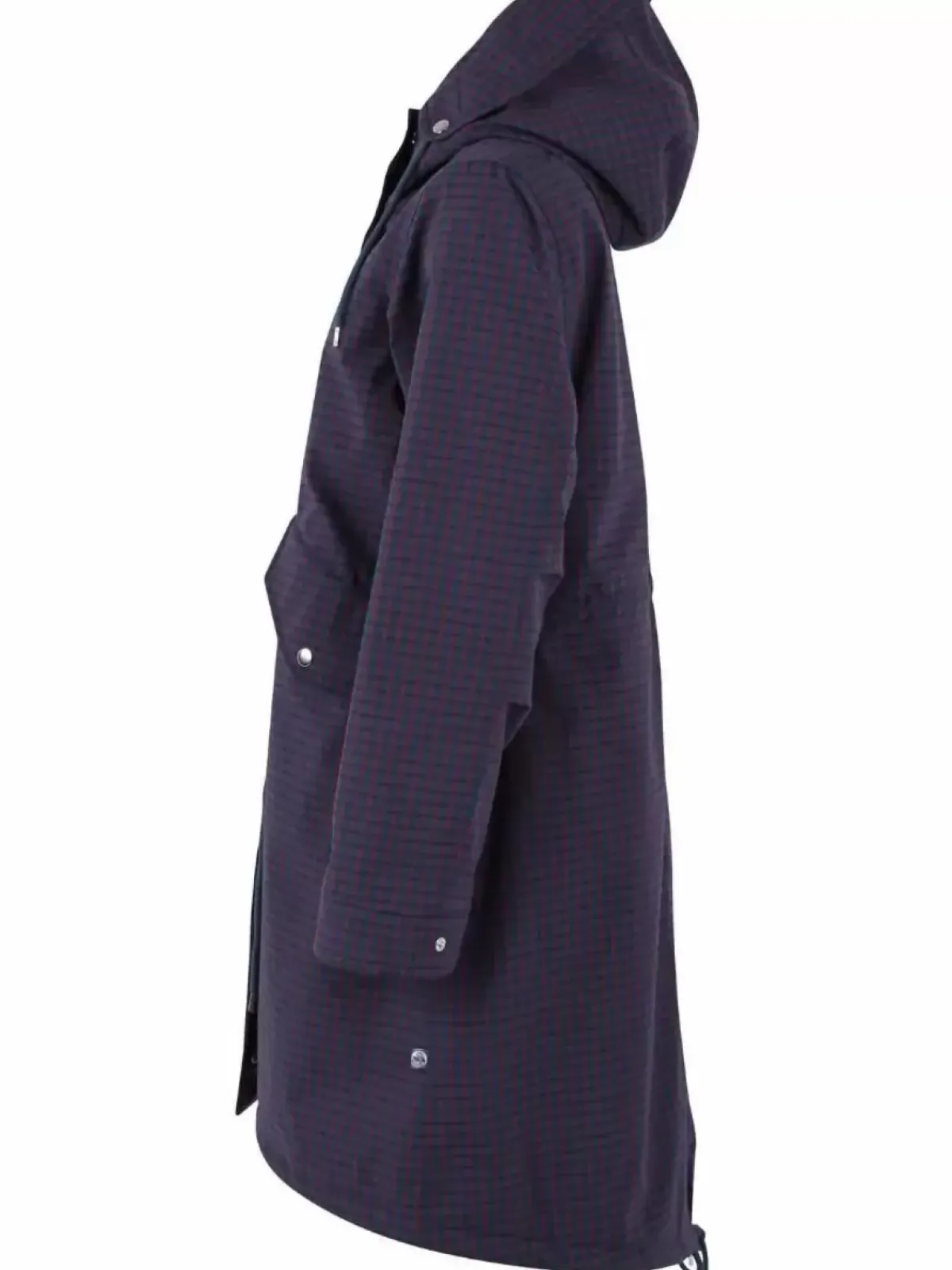 Danefæ Winterjacken>Danesvaneke Plaid Winter Parka Marine/Black/Redwine