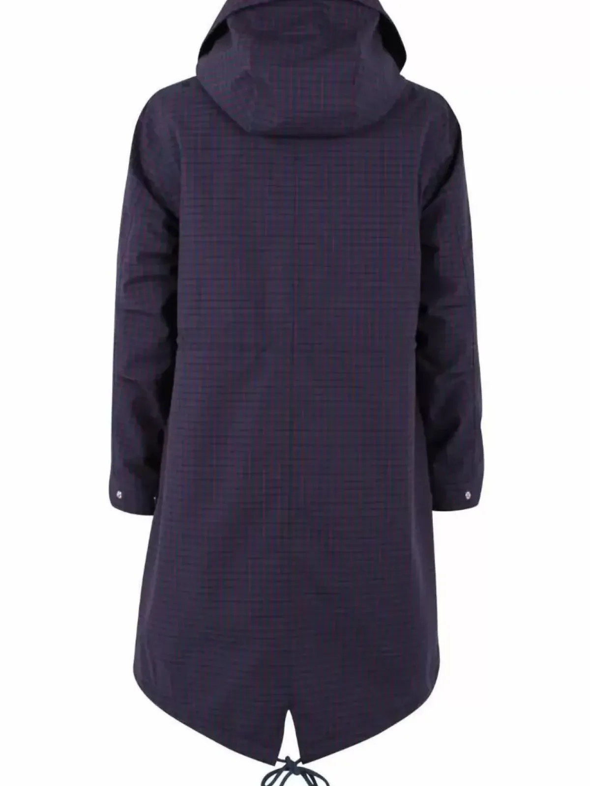 Danefæ Winterjacken>Danesvaneke Plaid Winter Parka Marine/Black/Redwine