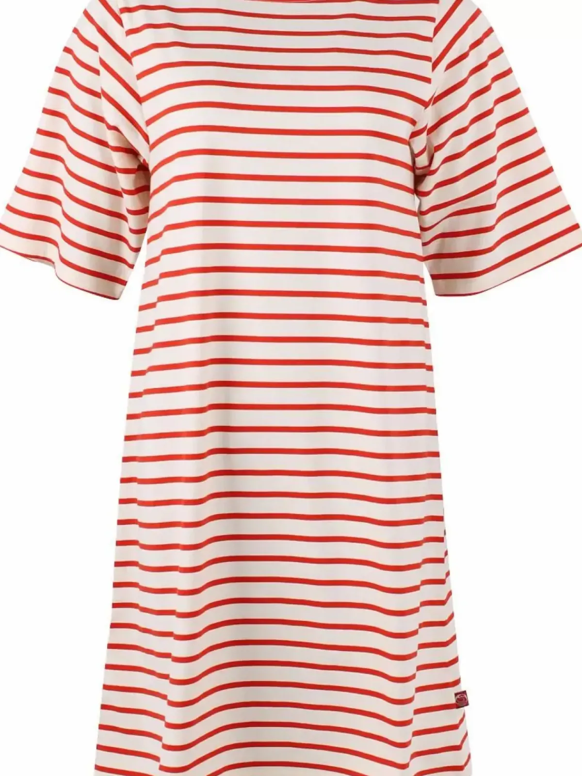 Danefæ Kleider>Danetrinidad Dress Chalk/Bright Red