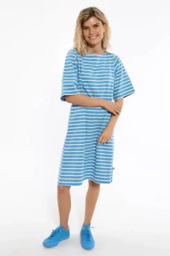 Danefæ Kleider>Danetrinidad Dress Iceblue/Chalk