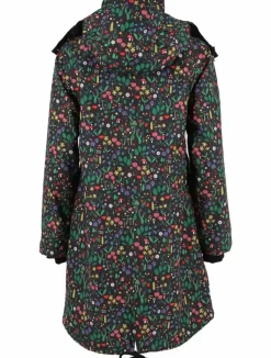 Danefæ Übergangsjacken>Daneturell Midseason Coat Black Botanical