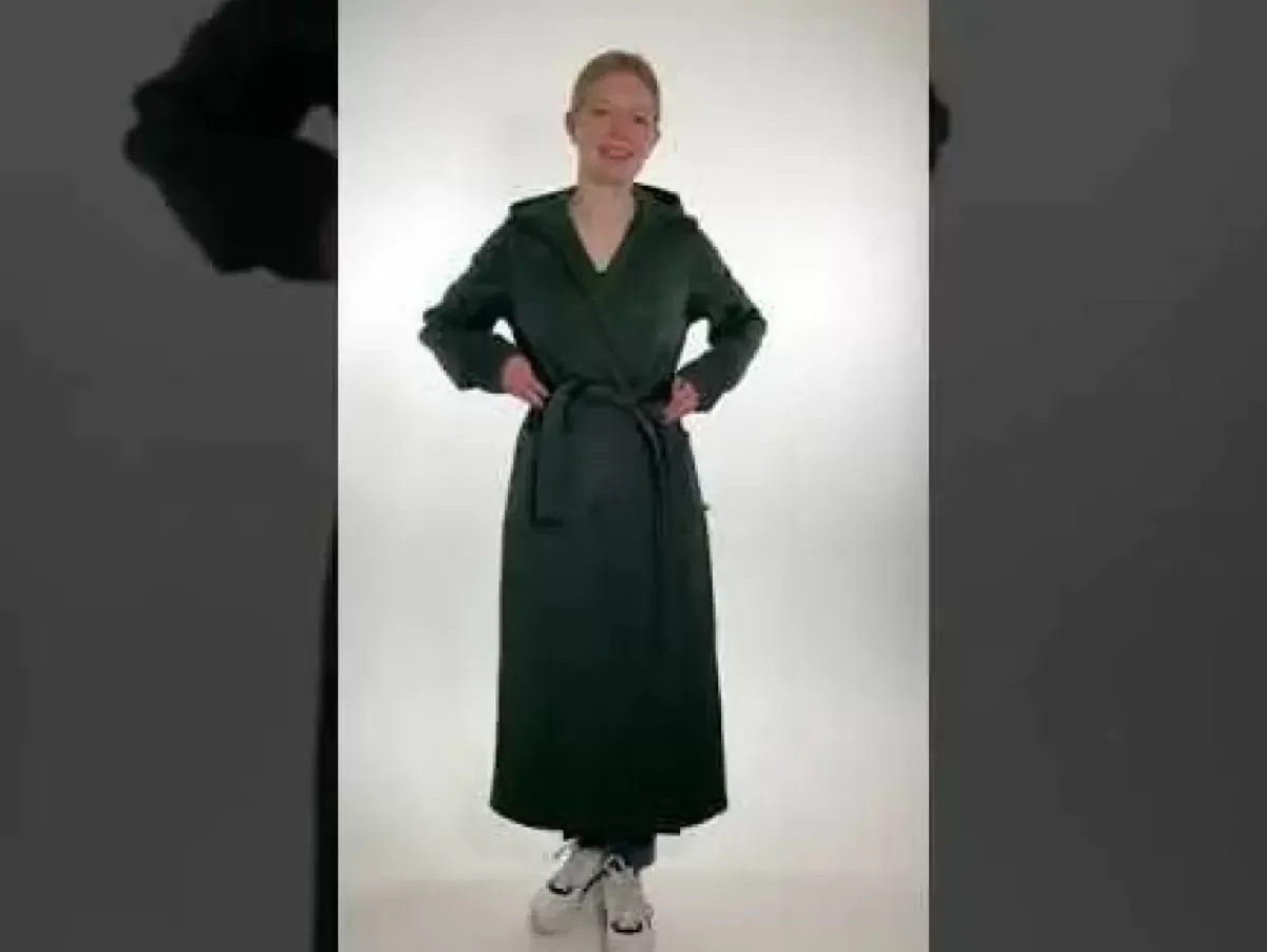 Danefæ Winter-Bademäntel>Daneviking Robe Dk Khaki