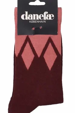 Danefæ Socken Und Strümpfe>Danewalk With Me Socks Berry Chocolate/Old Rose Icicles