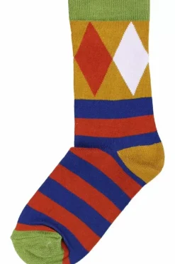 Danefæ Socken Und Strümpfe>Danewalk With Me Socks Deep Marine/Rust Diamonds