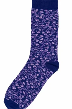 Danefæ Socken Und Strümpfe>Danewalk With Me Socks Deep Marineviola Fleurie