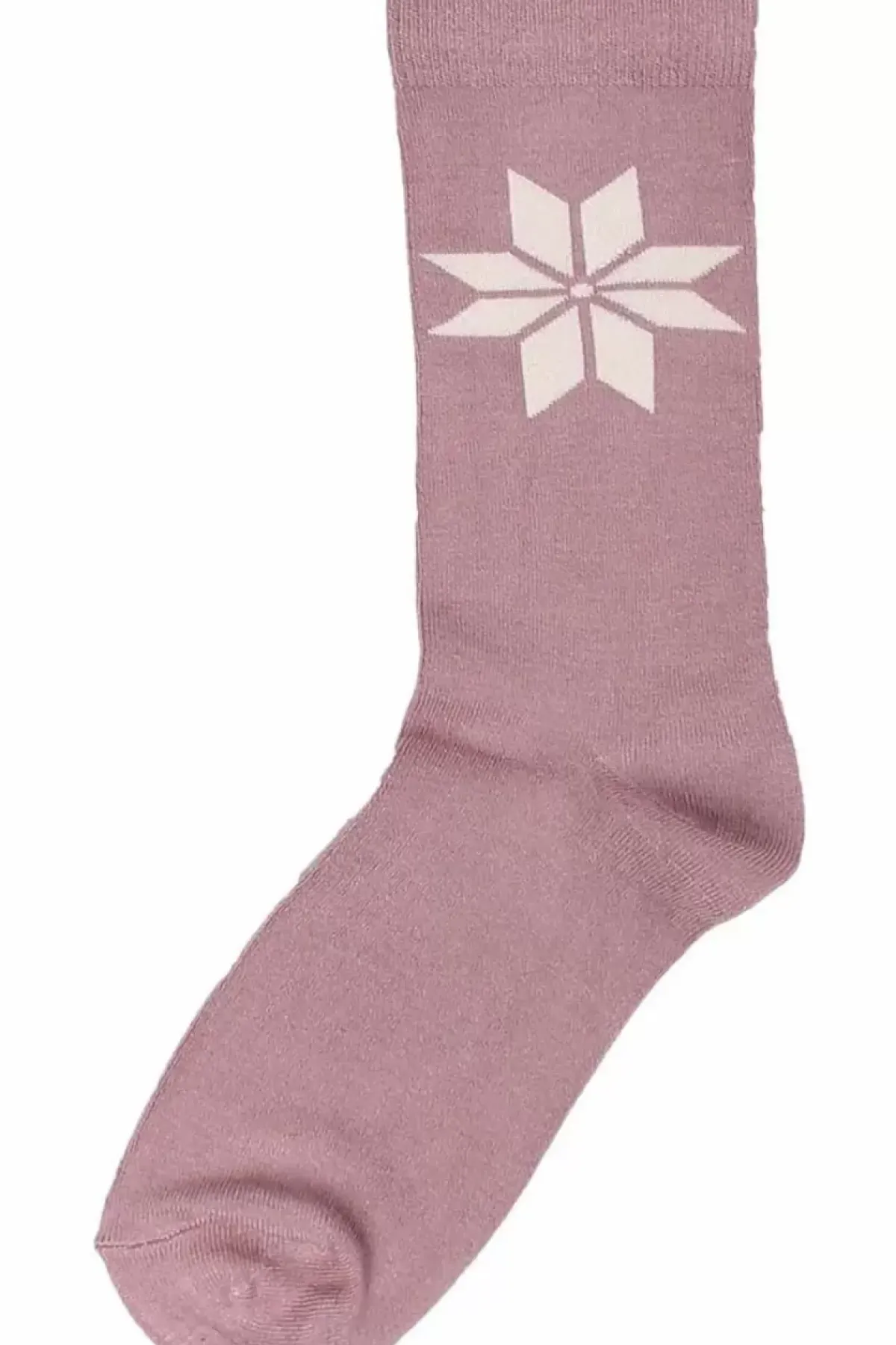 Danefæ Socken Und Strümpfe>Danewalk With Me Socks Vintage Rose/Chalk Snowflakes