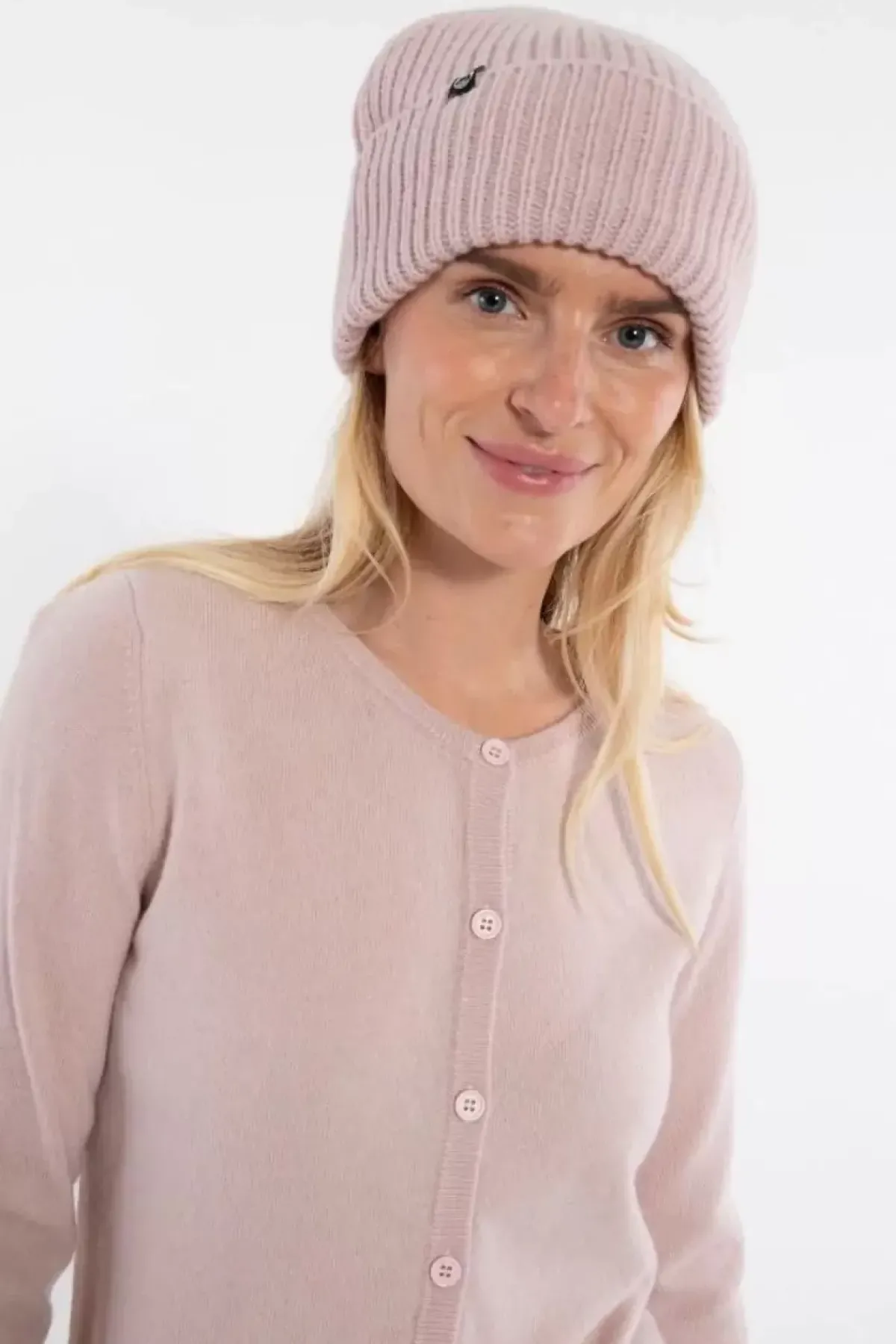 Danefæ Mützen/Hute>Danewarm Thoughts Merino Beanie Powder Pink