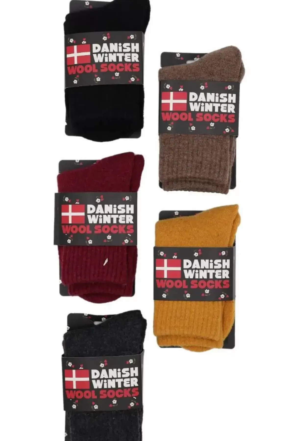 Danefæ Socken Und Strümpfe>Danish Winter Wool Socks Coffee