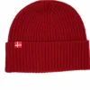 Danefæ Mützen/Hute>Danmark Merino Beanie Dark Red