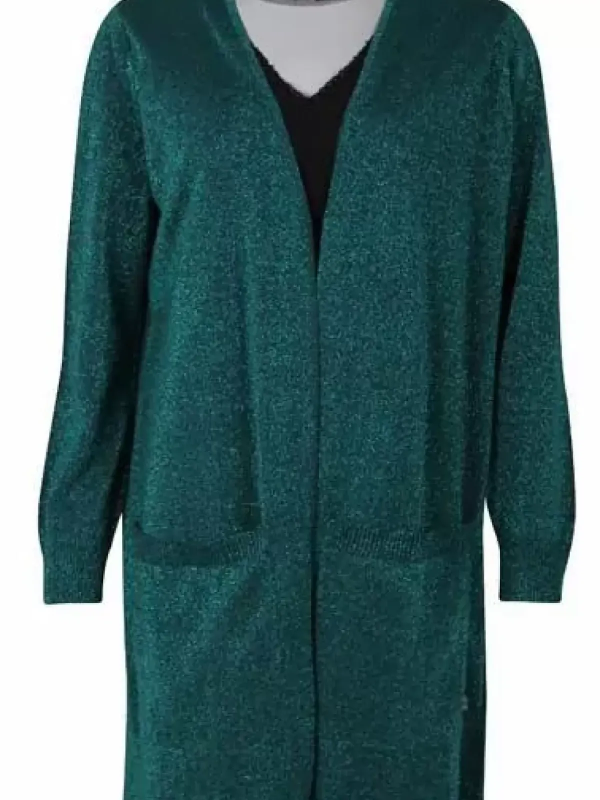 Danefæ Cardigan>Danoffice Cardigan Dark Duck Glitter