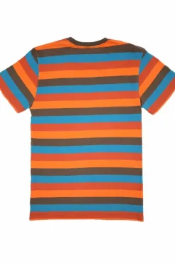 Danefæ T-Shirts>Drenge Tee Brown/Orange/Turkis/Rust