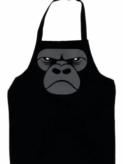 Danefæ Textilien Für Kinder>Dyr Apron - Kids Black Zoomgorilla
