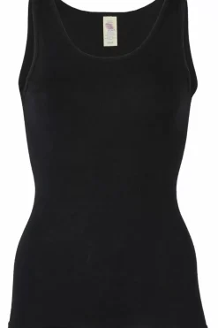 Danefæ Tops>Engel Wool Natur Ladies Tanktop Black