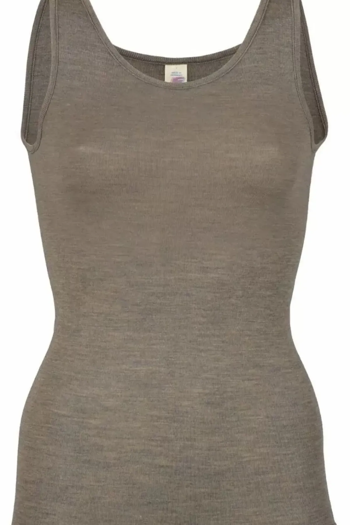 Danefæ Tops>Engel Wool Natur Ladies Tanktop Walnut