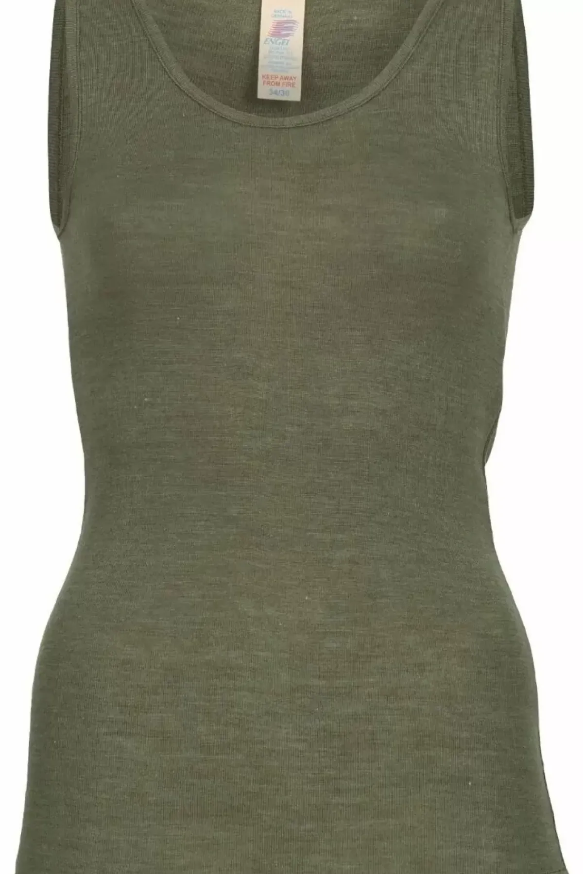 Danefæ Tops>Engel Wool Natur Ladies Tanktop Olive