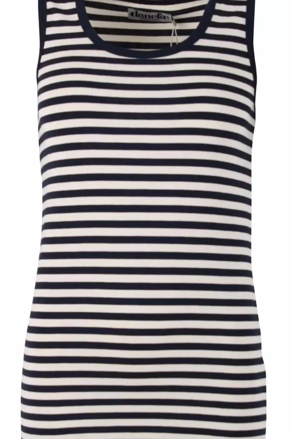Danefæ Tops>Ess - Allinge Wool Top Navy/Chalk
