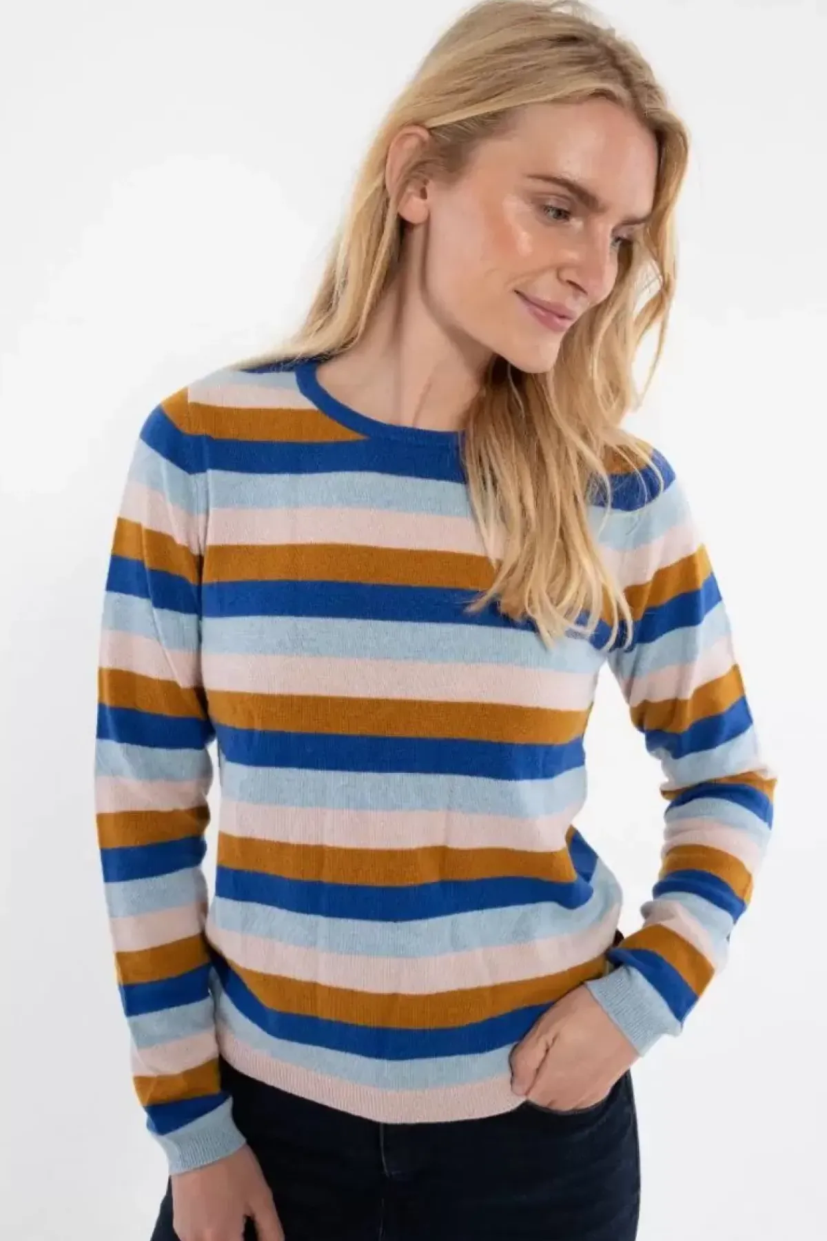Danefæ Strickwaren>Ess - Bliss Merino Sweater Gentle Stripe