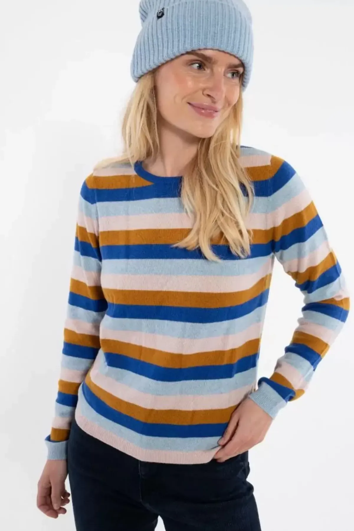 Danefæ Strickwaren>Ess - Bliss Merino Sweater Gentle Stripe