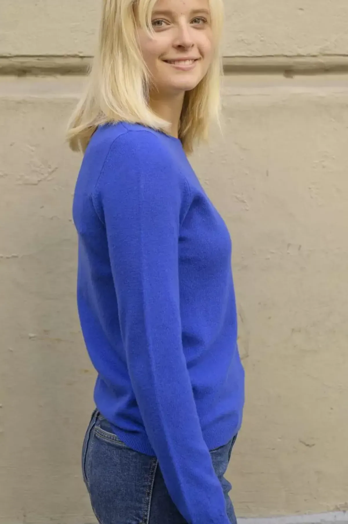 Danefæ Strickwaren>Ess - Bliss Merino Sweater Royal Blue