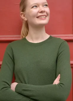 Danefæ Strickwaren>Ess - Cashmere Kiss Sweater Army