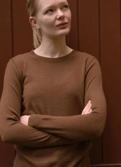 Danefæ Strickwaren>Ess - Cashmere Kiss Sweater Brown