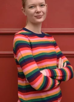 Danefæ Strickwaren>Ess - Cashmere Kiss Sweater Fuzzy Rainbow