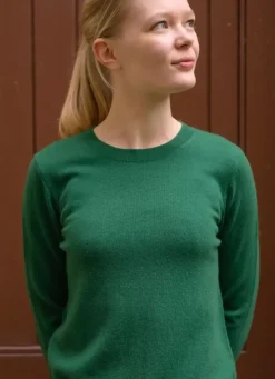 Danefæ Strickwaren>Ess - Cashmere Kiss Sweater Tennis Green