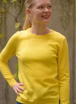 Danefæ Strickwaren>Ess - Cashmere Kiss Sweater Wild Yellow