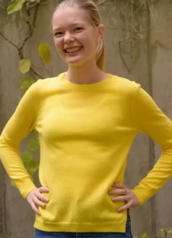 Danefæ Strickwaren>Ess - Cashmere Kiss Sweater Wild Yellow