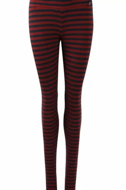 Danefæ Leggings>Ess - Danebuddy Leggings Dk Navy/Redwine