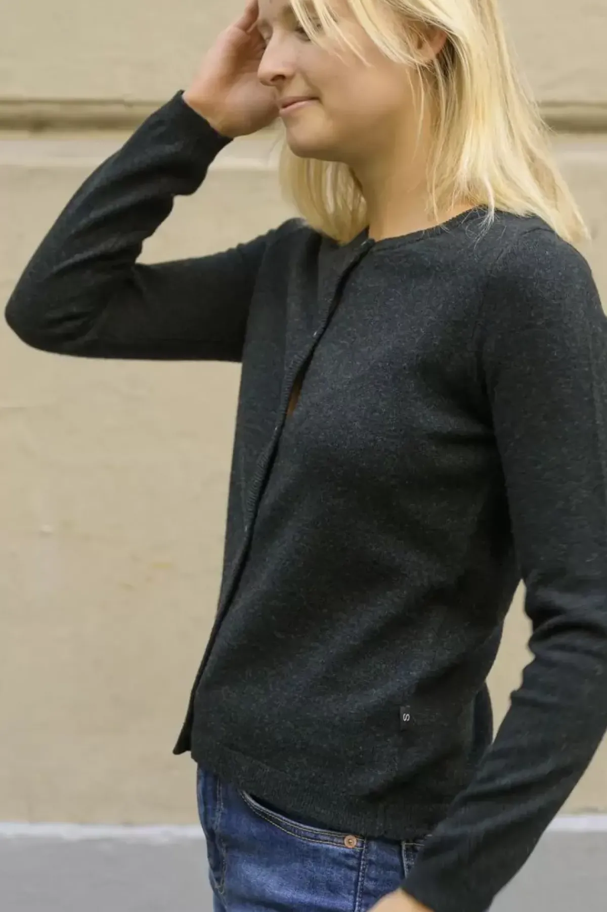 Danefæ Cardigan>Ess - Forget Me Not Merino Cardigan Deep Forest