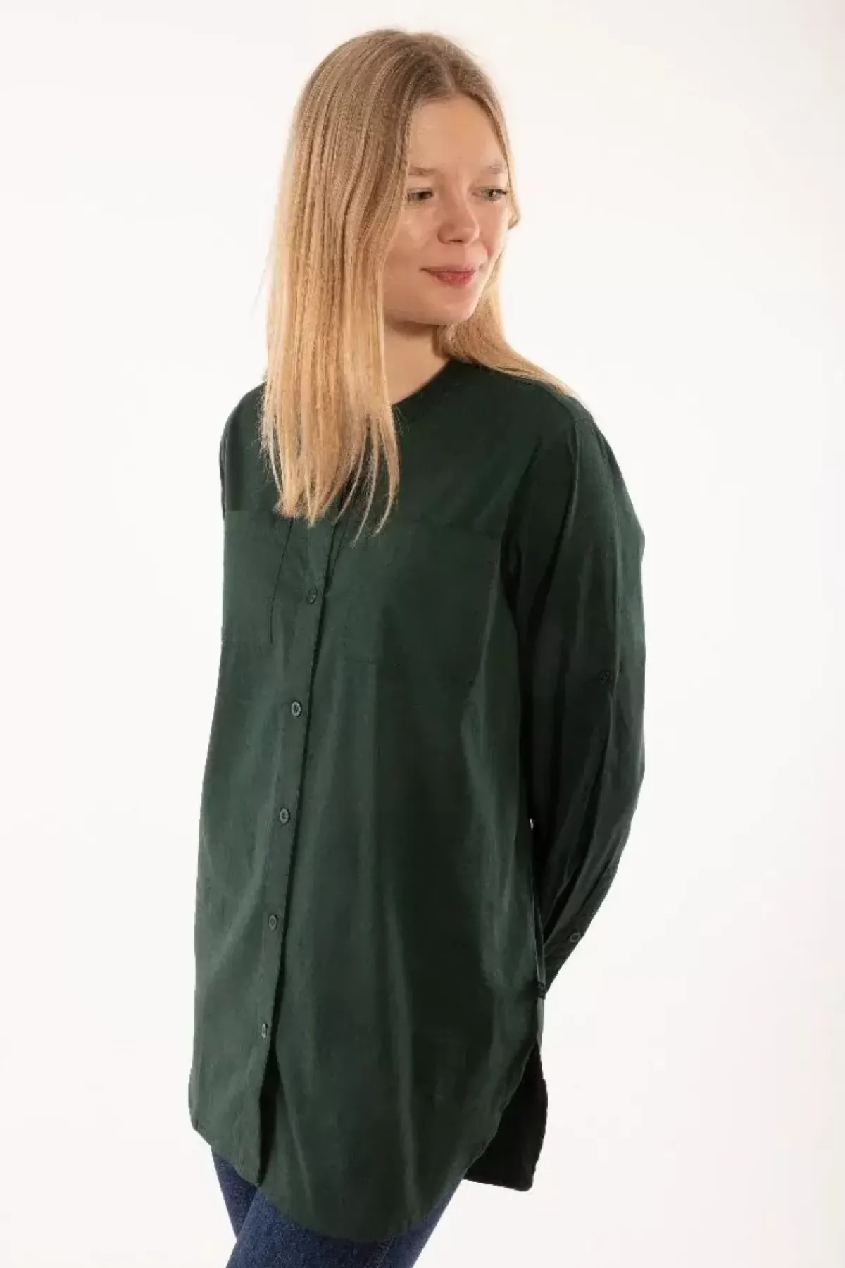 Danefæ Blusen>Ess - Joy Poplin Shirt Black Green