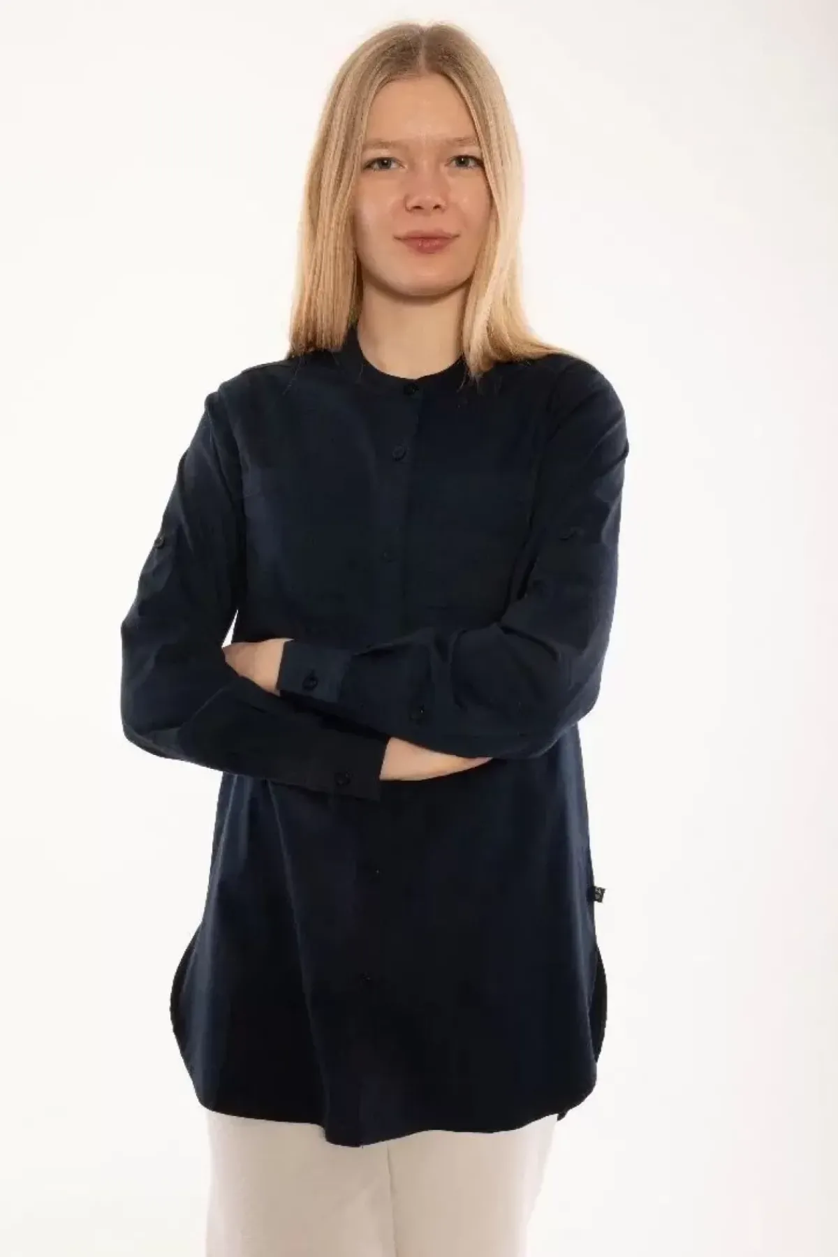 Danefæ Blusen>Ess - Joy Poplin Shirt Navy