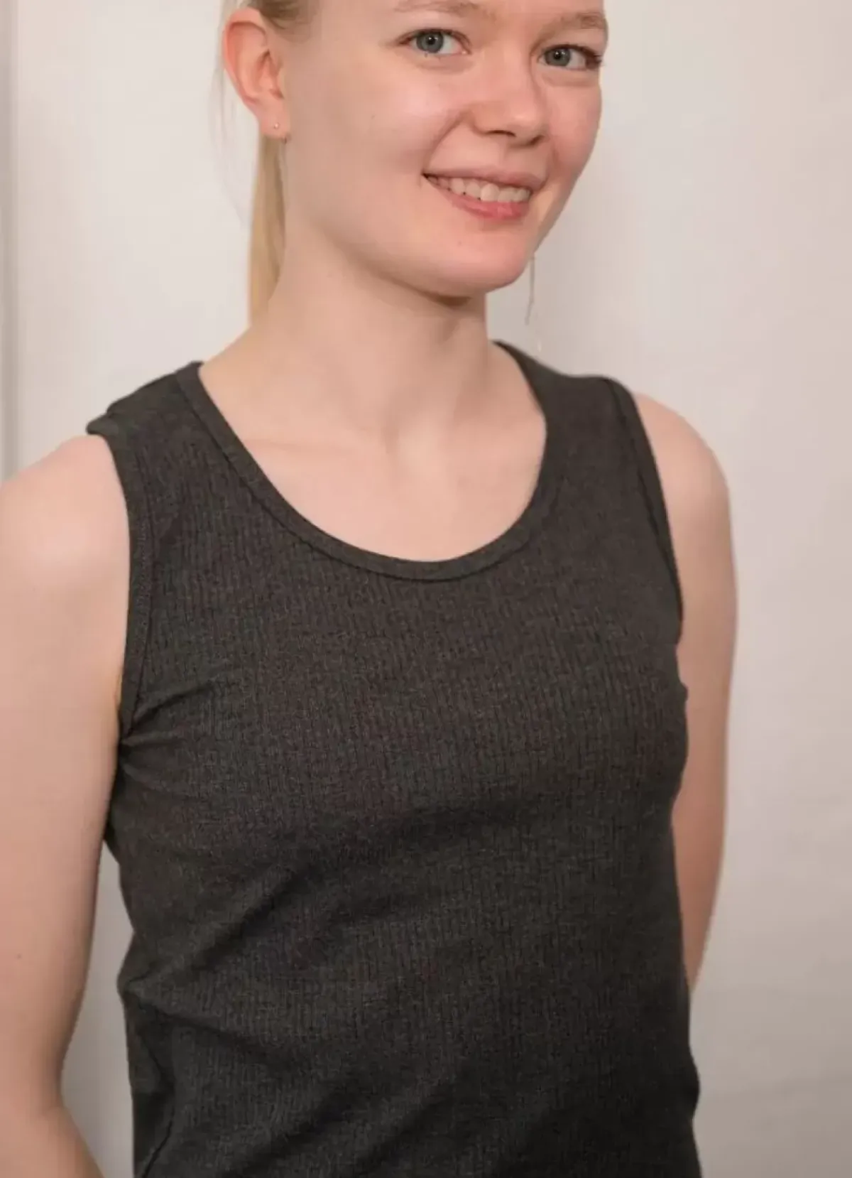 Danefæ Tops>Ess - Organic Danallinge Top Dark Hthr Grey