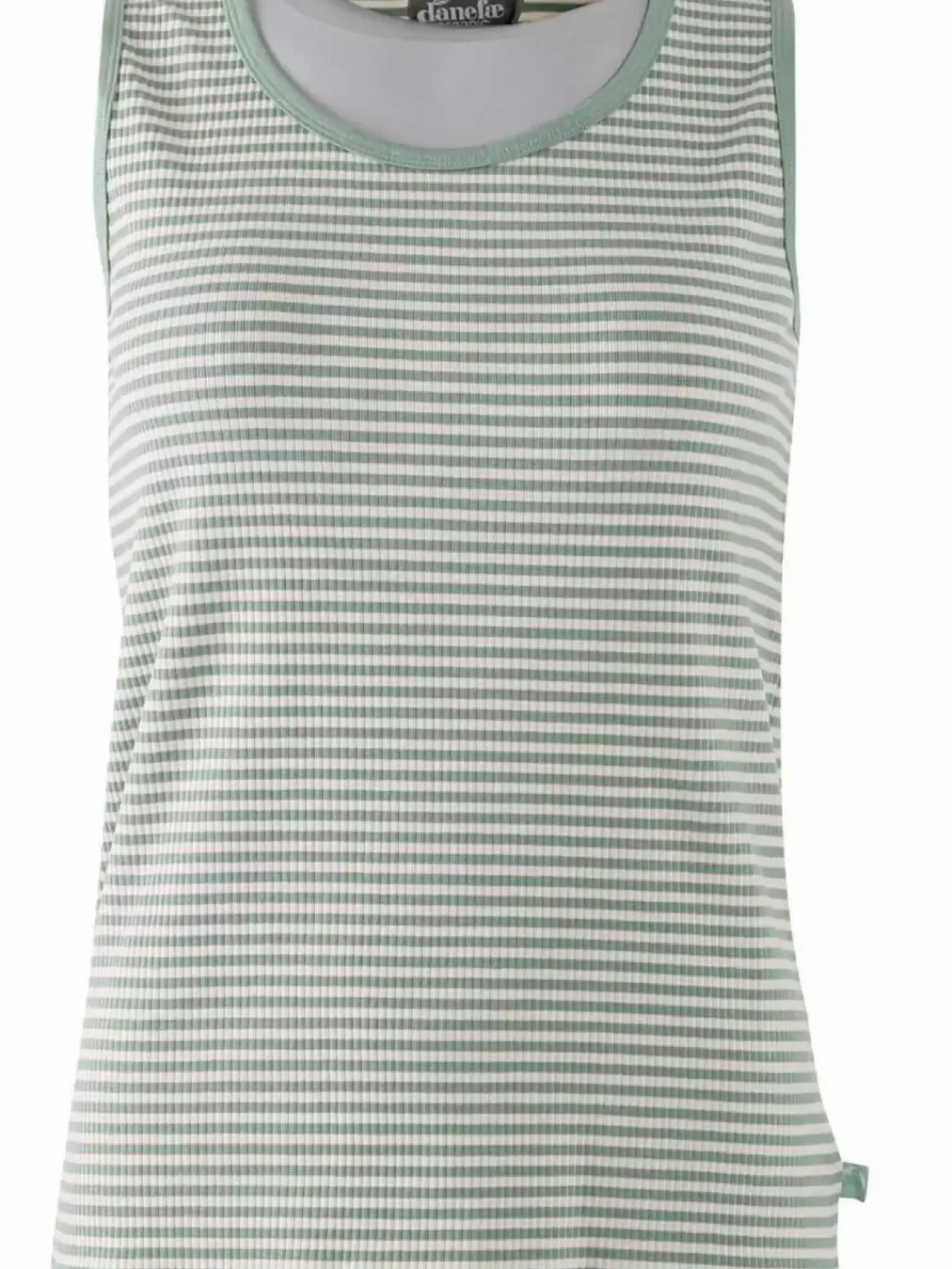 Danefæ Tops>Ess - Organic Danallinge Top Dry Sage/Chalk