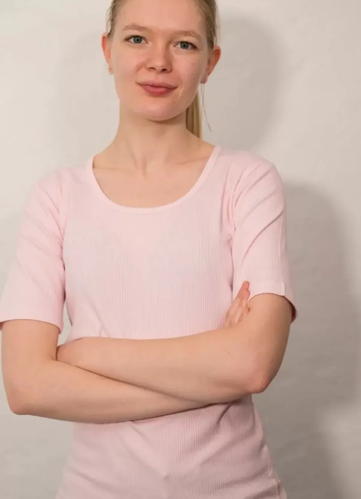Danefæ T-Shirts>Ess - Organic Danegudhjem Tee Baby Pink
