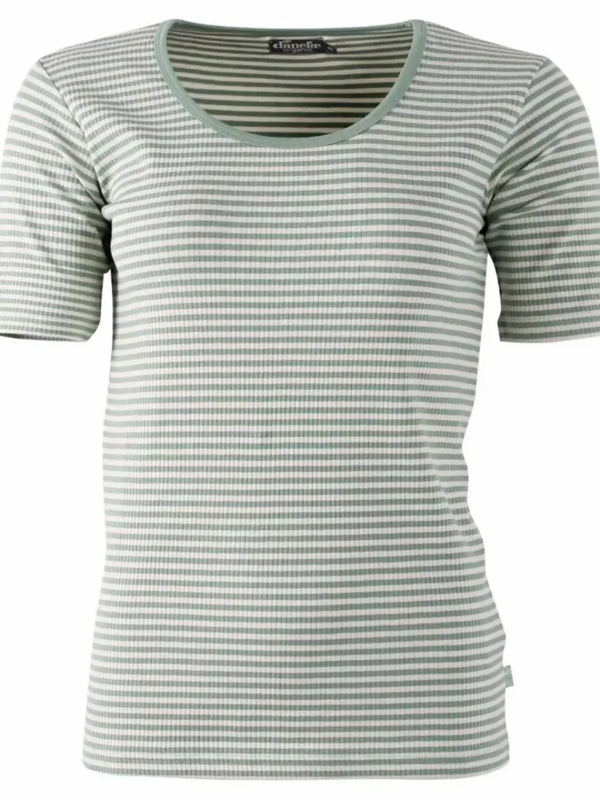 Danefæ T-Shirts>Ess - Organic Danegudhjem Tee Dry Sage/Chalk