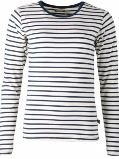 Danefæ Hemden Und Shirts>Ess - Organic Danemakker Ls Dark Navy/Chalk