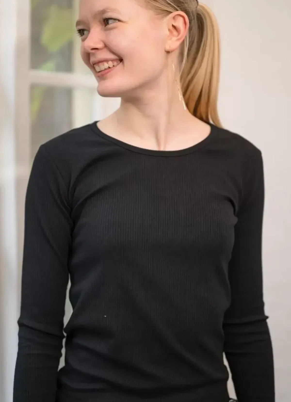 Danefæ Hemden Und Shirts>Ess - Organic Danepartner Ls Black