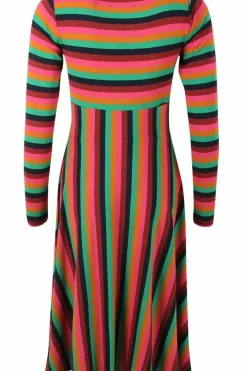 Danefæ Kleider>Ess - Sisse Wool Dress Tonic Stripe