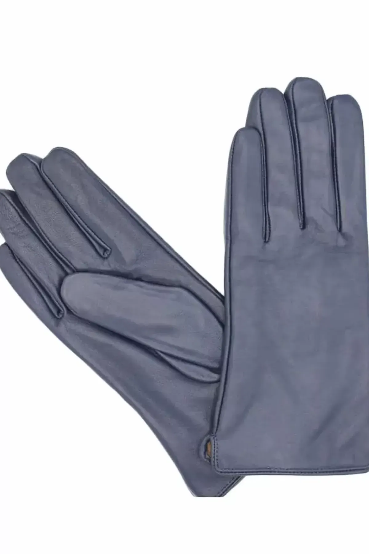 Danefæ Handschuhe>Fleeceforet Laederhandsker Navy