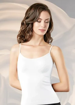 Danefæ Tops>Giulia Caraco Tank Top Bianko