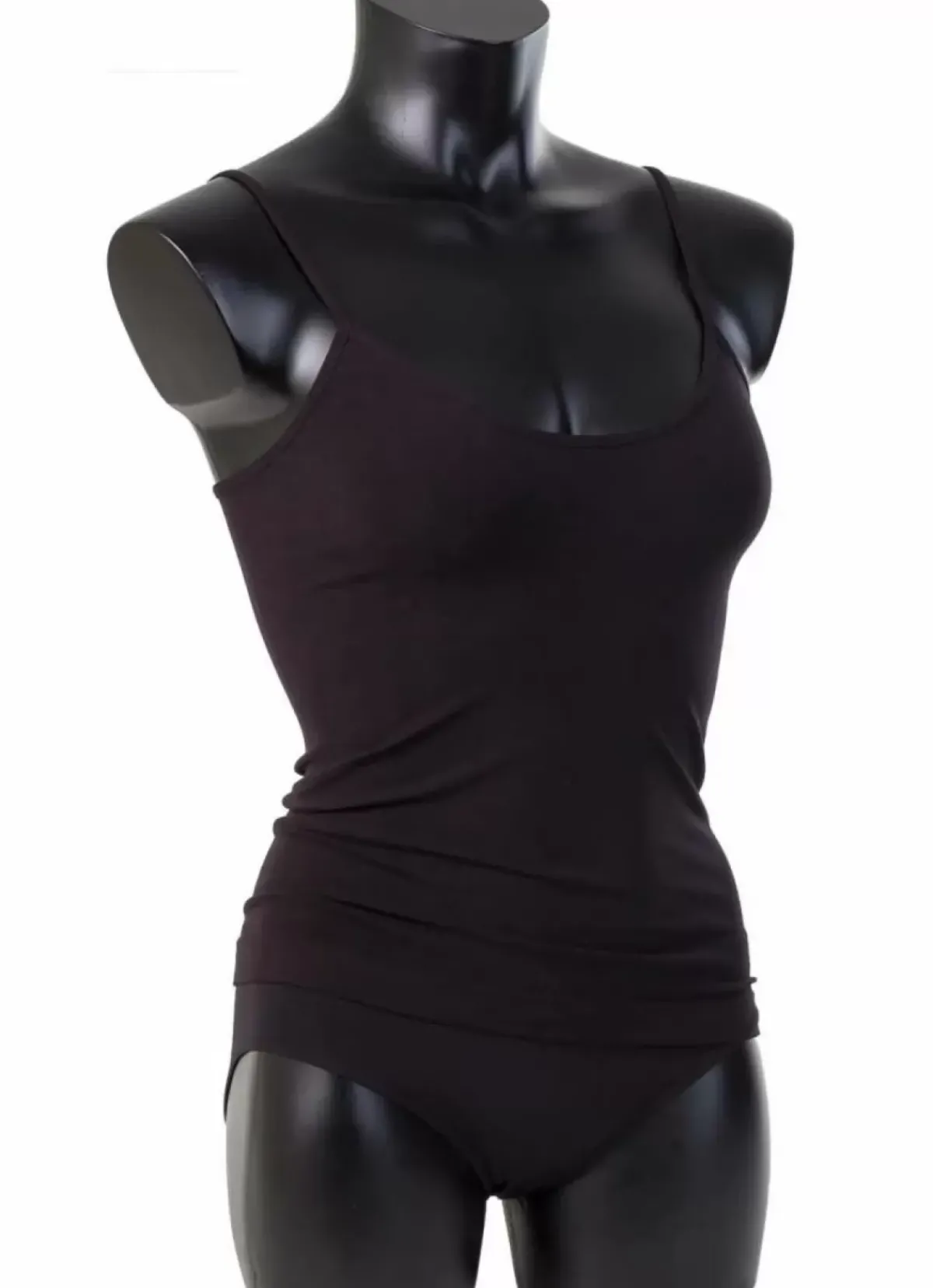 Danefæ Tops>Giulia Caraco Tank Top Nero