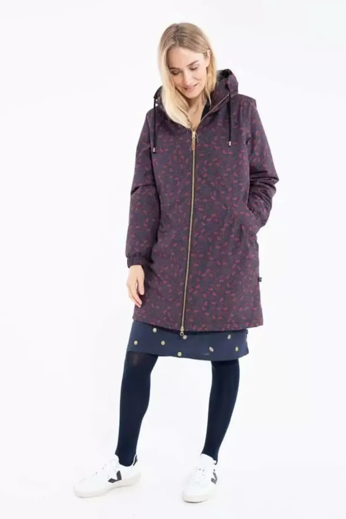 Danefæ Winterjacken>Gurli Winter Parka Black Fleurie