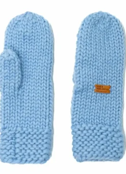 Danefæ Handschuhe>Handstrikket Merinould Vanter Baby Blue