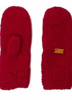 Danefæ Handschuhe>Handstrikket Merinould Vanter Red