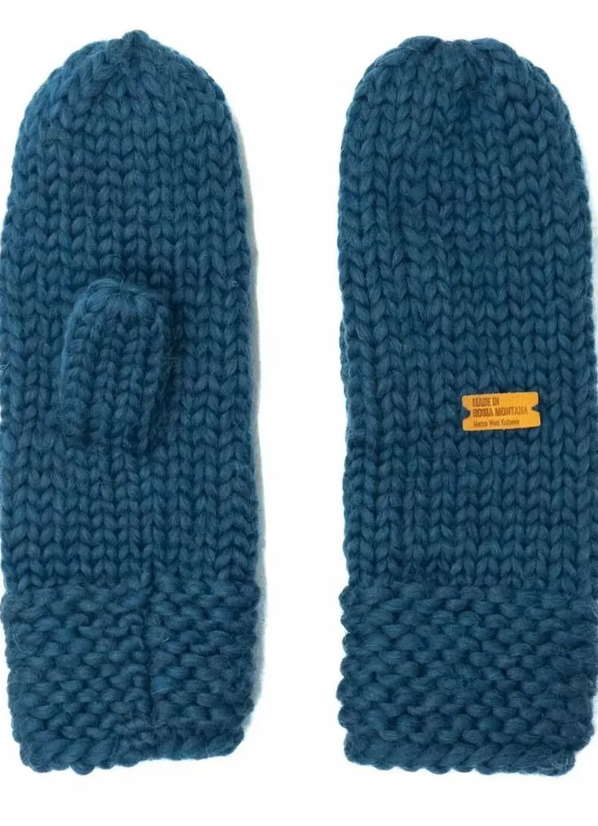 Danefæ Handschuhe>Handstrikket Merinould Vanter Petrol