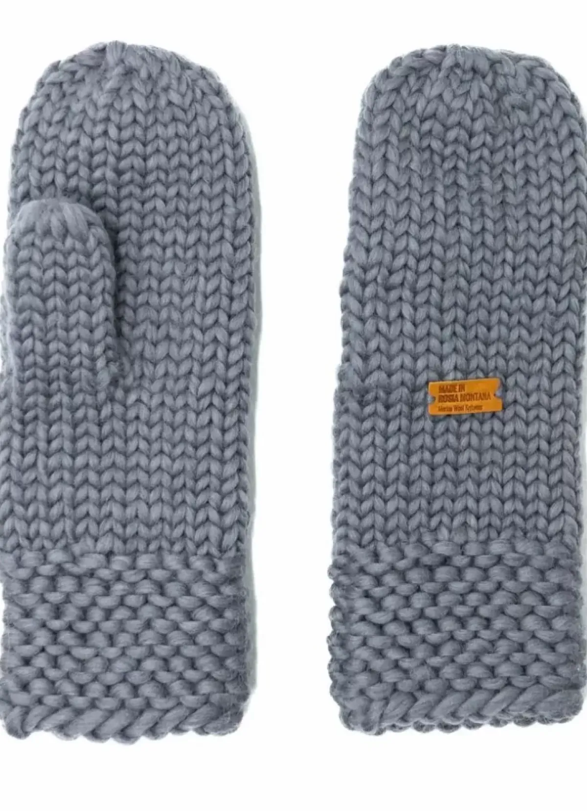 Danefæ Handschuhe>Handstrikket Merinould Vanter Light Grey