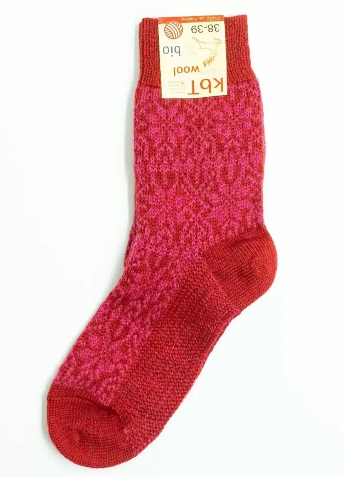 Danefæ Socken Und Strümpfe>Hirsch Natur Wool Socks Red/Rasberry