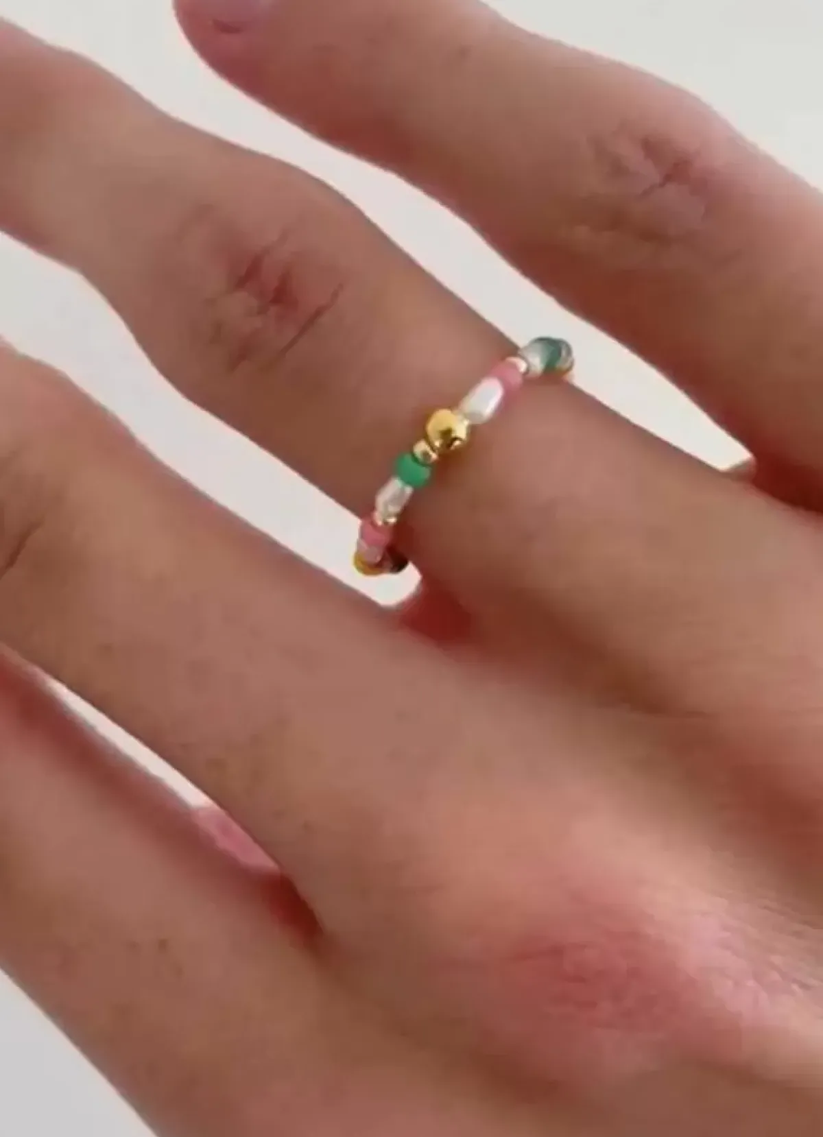 Danefæ Schmuck>Hultquist Cph Aurora Ring Multicolour Perler